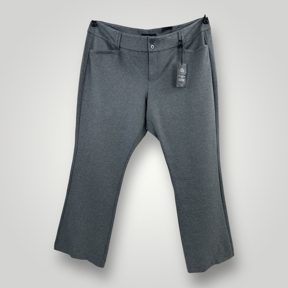 NEW $58 Torrid All‎ Nighter Pant Slim Boot Trouser Womens 26 Gray Stretch Plus